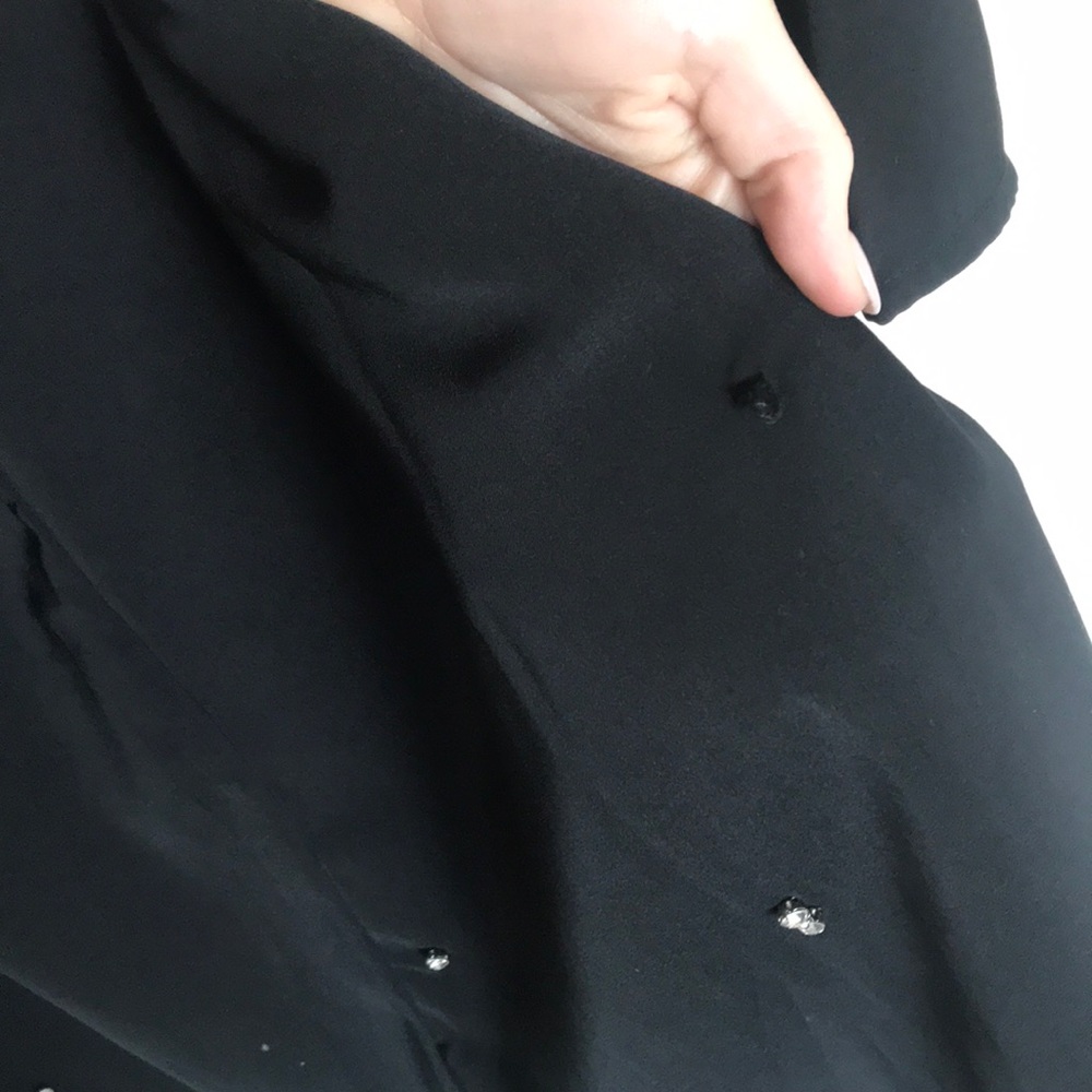 Lulu’s Jeweled Black Dress - Picture 4 of 5